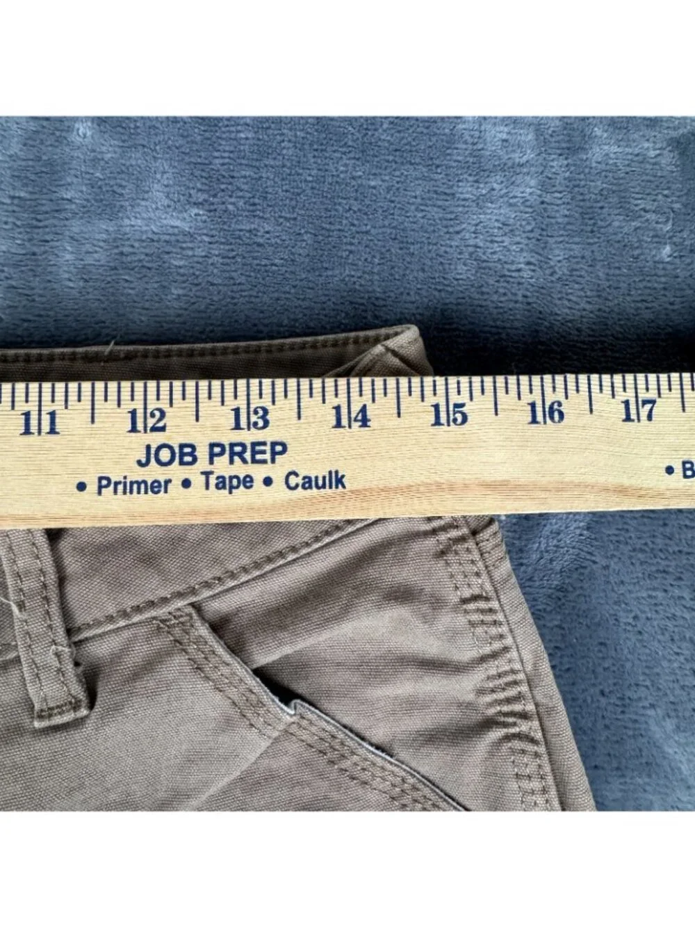 Ariat Rebar Mens Perfect Rise Tan Utility Short Size 28 Khaki 7 Pocket Carpenter